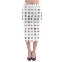 All The Aliens Teeny Midi Pencil Skirt