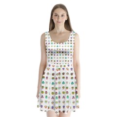 All The Aliens Teeny Split Back Mini Dress 