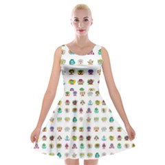 All The Aliens Teeny Velvet Skater Dress