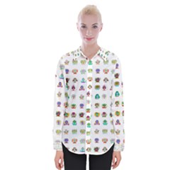 All The Aliens Teeny Womens Long Sleeve Shirt