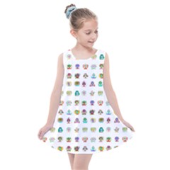 All The Aliens Teeny Kids  Summer Dress