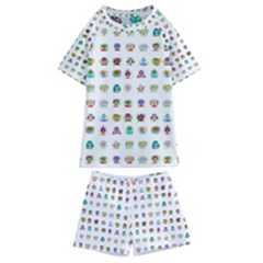 All The Aliens Teeny Kids  Swim Tee And Shorts Set