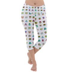 All The Aliens Teeny Lightweight Velour Capri Yoga Leggings