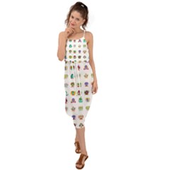 All The Aliens Teeny Waist Tie Cover Up Chiffon Dress