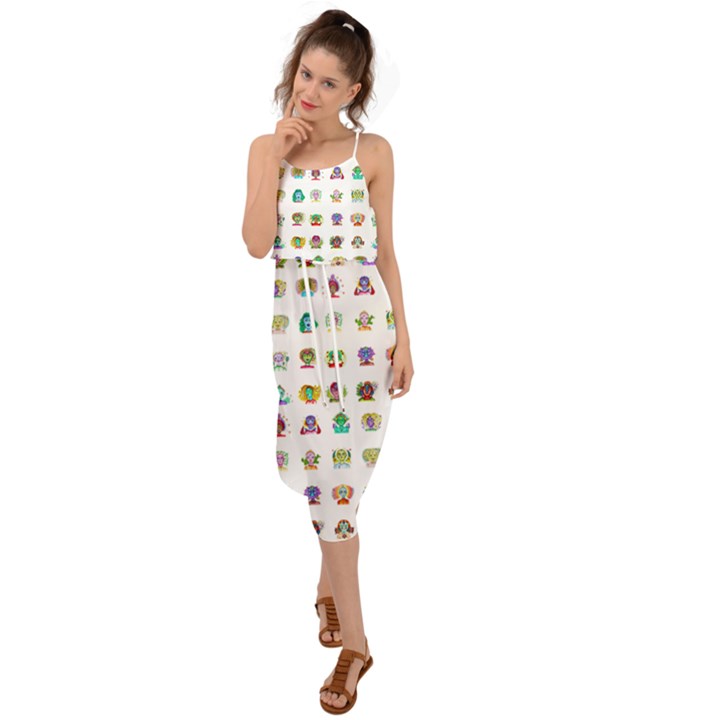 All The Aliens Teeny Waist Tie Cover Up Chiffon Dress