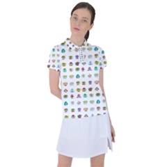 All The Aliens Teeny Women s Polo Tee