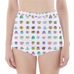 All The Aliens Teeny High-waisted Bikini Bottoms by ArtByAng