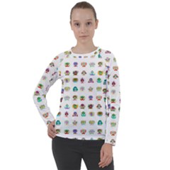 All The Aliens Teeny Women s Long Sleeve Raglan Tee