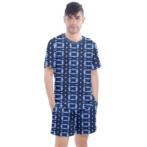 Digital Boxes Men s Mesh Tee And Shorts Set by Sparkle