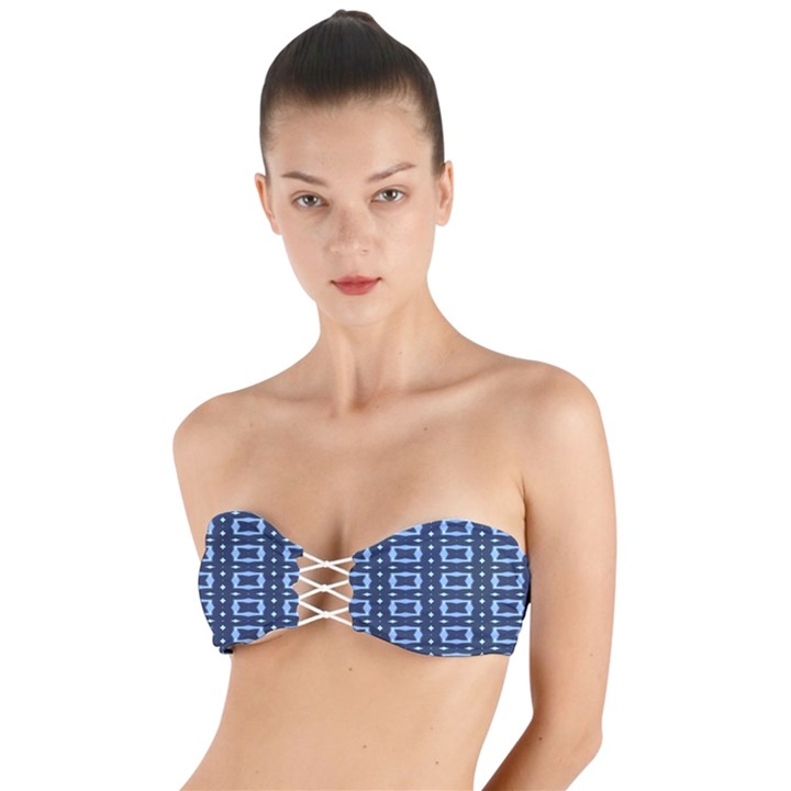 digital boxes Twist Bandeau Bikini Top