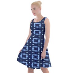 Digital Boxes Knee Length Skater Dress