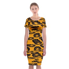 Digital Art  Classic Short Sleeve Midi Dress