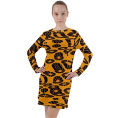 Digital Art  Long Sleeve Hoodie Dress