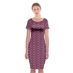 Digital Waves Classic Short Sleeve Midi Dress by Sparkle