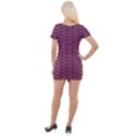 Digital Waves Short Sleeve Asymmetric Mini Dress View2