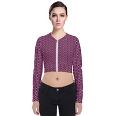 Digital Waves Long Sleeve Zip Up Bomber Jacket by Sparkle