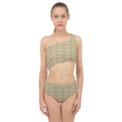 Digital Flowers Spliced Up Two Piece Swimsuit by Sparkle