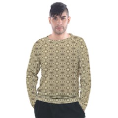 Digital Flowers Men s Long Sleeve Raglan Tee