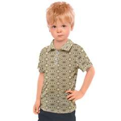 Digital Flowers Kids  Polo Tee