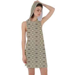 Digital Flowers Racer Back Hoodie Dress by Sparkle