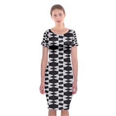 Geometric Classic Short Sleeve Midi Dress by Sparkle