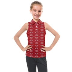 Red Kalider Kids  Sleeveless Polo Tee