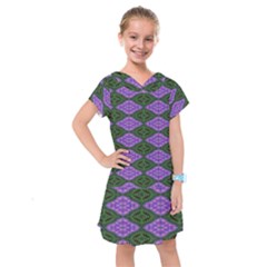 Digital Grapes Kids  Drop Waist Dress by Sparkle