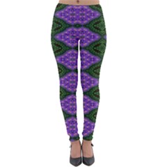 Digital Grapes Lightweight Velour Leggings