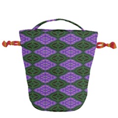 Digital Grapes Drawstring Bucket Bag by Sparkle