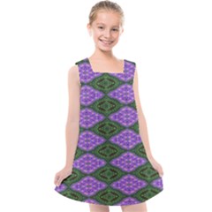 Digital Grapes Kids  Cross Back Dress by Sparkle