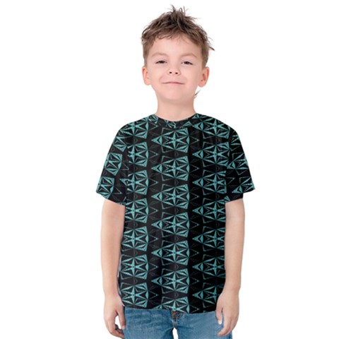 Digital Triangles Kids  Cotton Tee by Sparkle