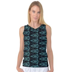 Digital Triangles Women s Basketball Tank Top by Sparkle