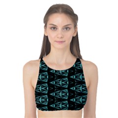 Digital Triangles Tank Bikini Top by Sparkle