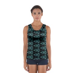 Digital Triangles Sport Tank Top  by Sparkle