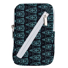 Digital Triangles Belt Pouch Bag (small) by Sparkle