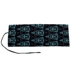 Digital Triangles Roll Up Canvas Pencil Holder (s)