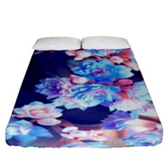 Flowers Fitted Sheet (queen Size) by Sparkle