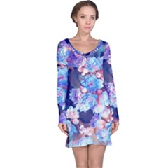 Flowers Long Sleeve Nightdress by Sparkle