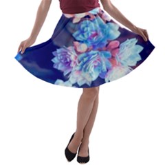 Flowers A-line Skater Skirt by Sparkle