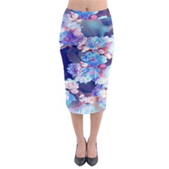 Flowers Midi Pencil Skirt by Sparkle