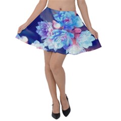 Flowers Velvet Skater Skirt by Sparkle