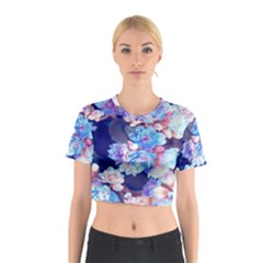 Flowers Cotton Crop Top by Sparkle