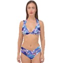 Flowers Double Strap Halter Bikini Set View1