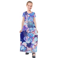 Flowers Kids  Short Sleeve Maxi Dress by Sparkle