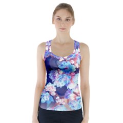 Flowers Racer Back Sports Top by Sparkle