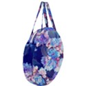 Flowers Giant Round Zipper Tote View3