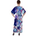 Flowers V-Neck Boho Style Maxi Dress View2