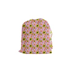 Hawaii Ghost Pink Drawstring Pouch (small) by snowwhitegirl