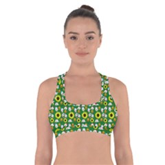 Hawaii Ghost Green Cross Back Sports Bra