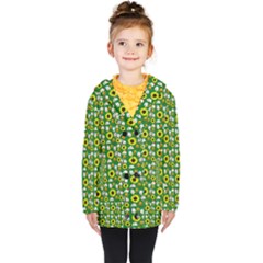 Hawaii Ghost Green Kids  Double Breasted Button Coat by snowwhitegirl